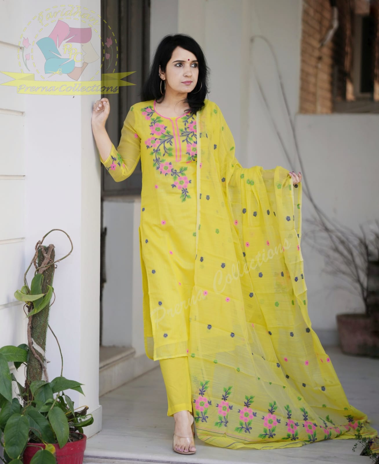 COTTON SILK HANDWOVEN JAMDANI KURTI