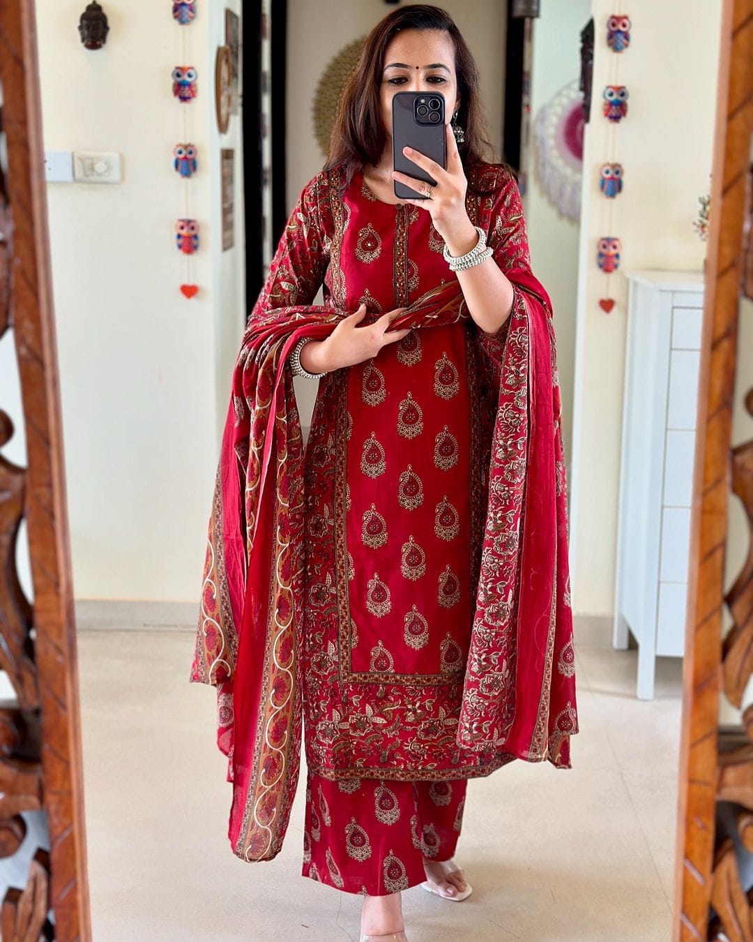 Beautiful Jaipuri Printed Cotton Suit Set Cotton Kurta
