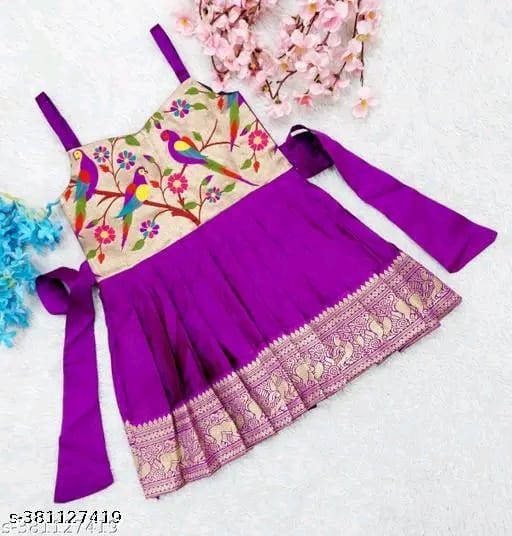 Jacquard A-Line Frocks & Dresses