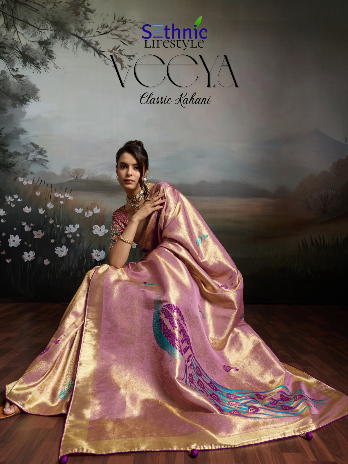 Saree with High Density Banarasi Jacquard