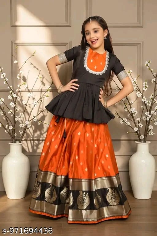 Cute Classy Kids Girls Lehanga Cholis