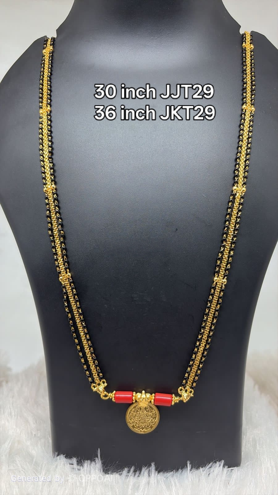 Premium quality 1 gram gold handmade beautiful patti karimani with thali