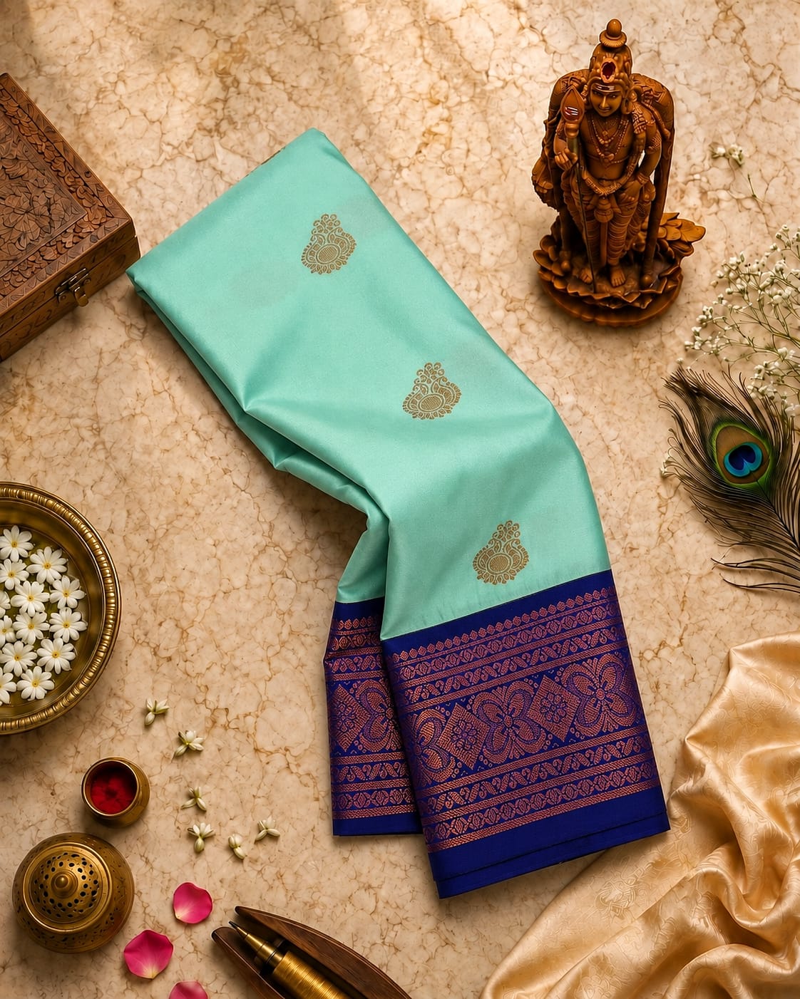 ✨💛 MANGALYAM KORVAI KOTTANJI TANA SOFT SILK SAREE 💛✨