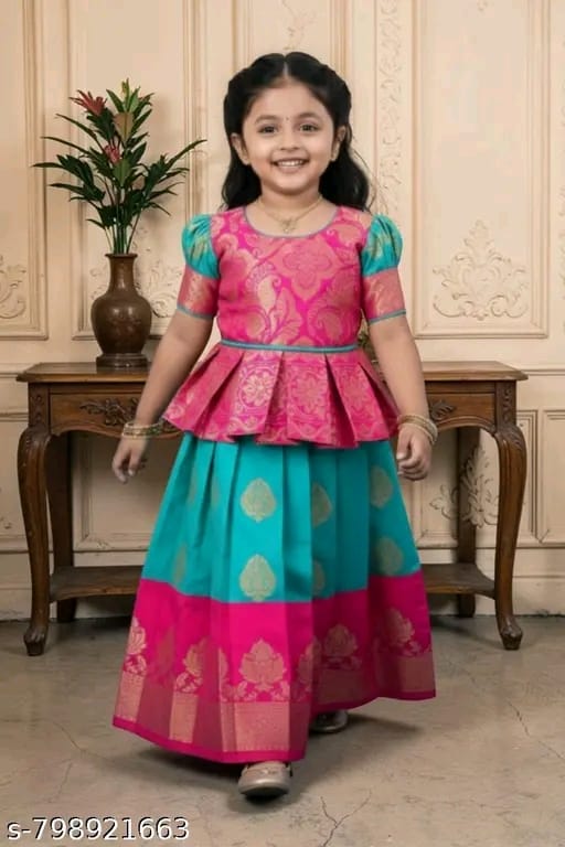 Agile Classy Kids Girls Lehanga Cholis