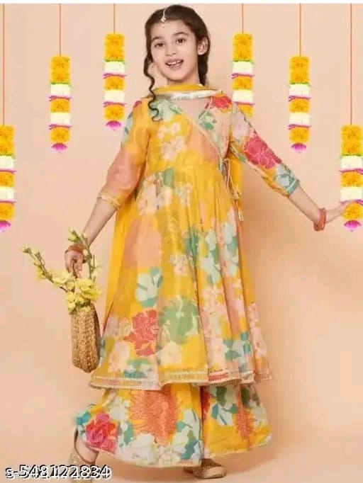 Cute Girls Ethnic Gowns